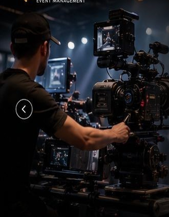 Film production camera setup